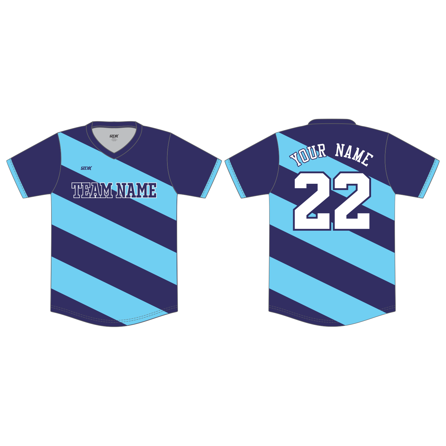 Custom V-Neck Baseball Jersey