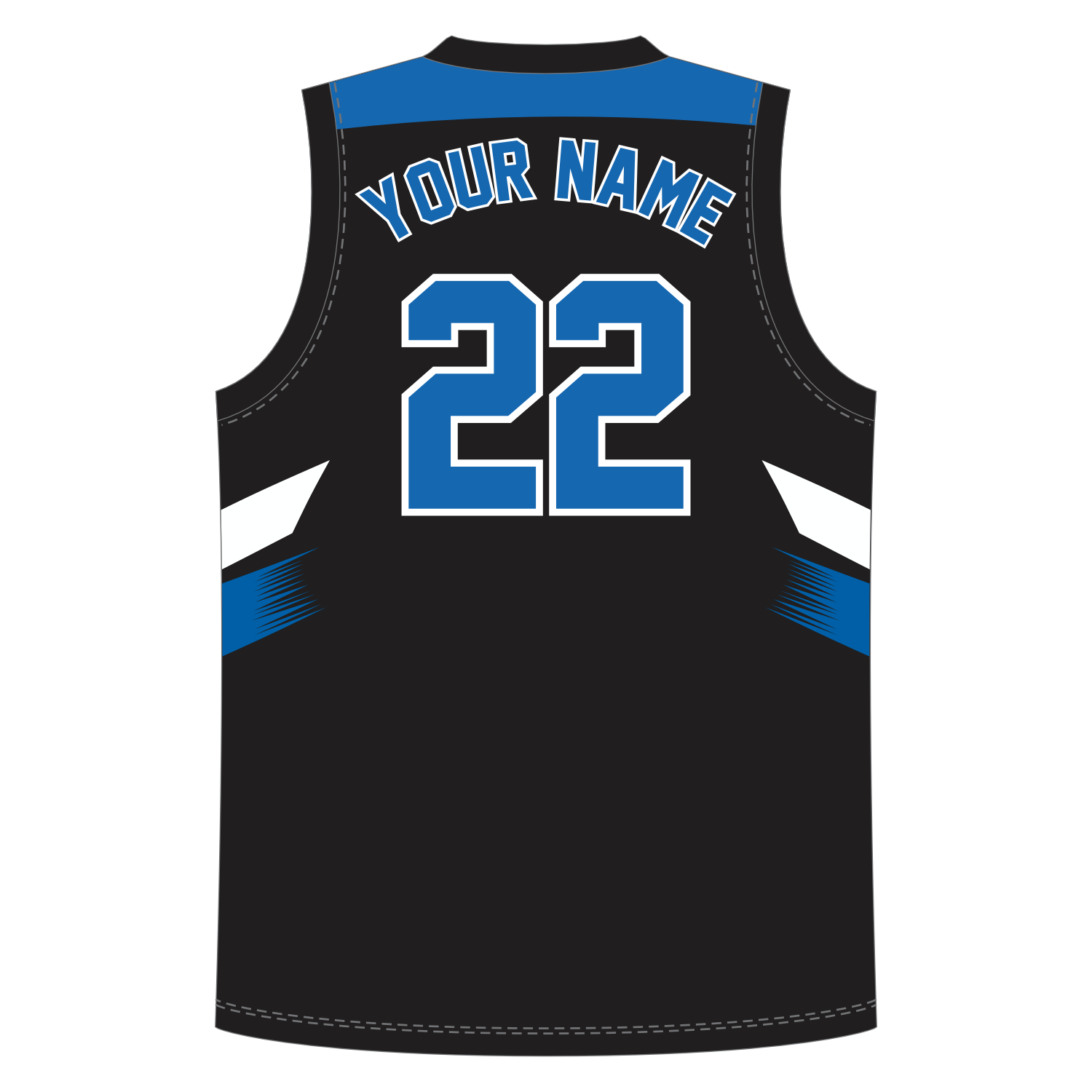 CUSTOM REVERSIBLE V-NECK BASKETBALL JERSEYS