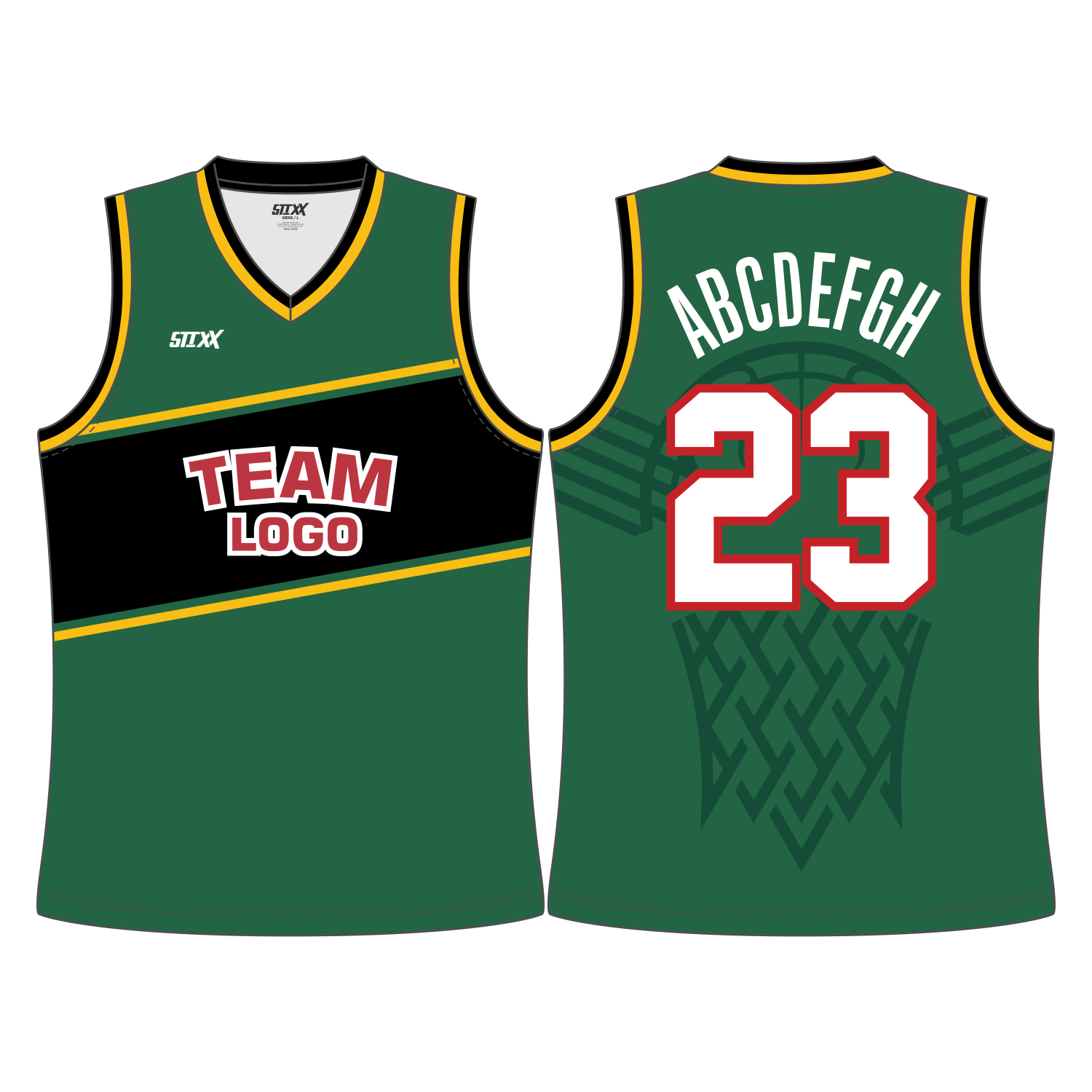 CUSTOM V-NECK BASKETBALL JERSEYS