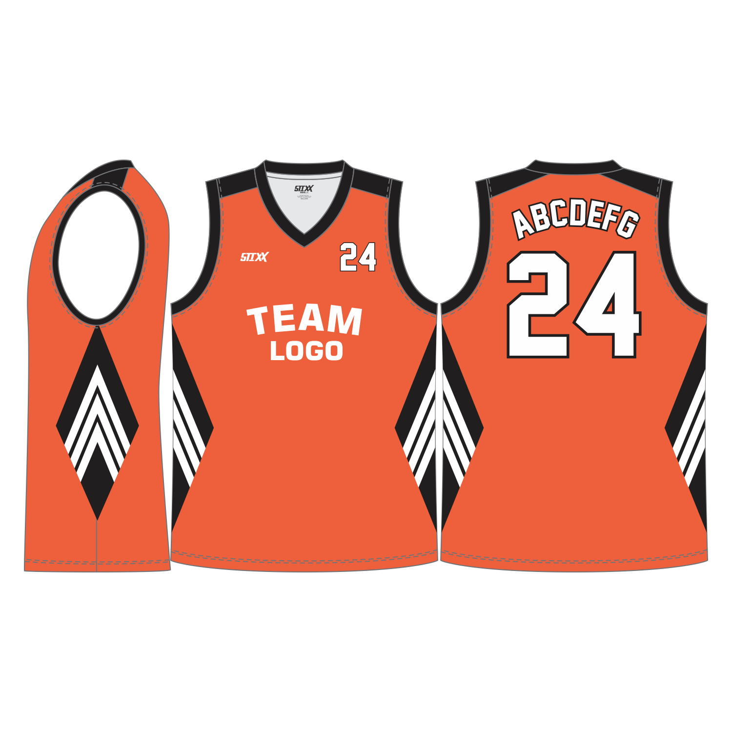 CUSTOM V-NECK BASKETBALL JERSEYS