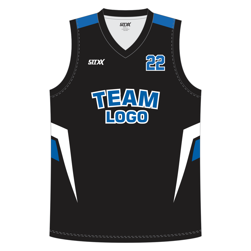 CUSTOM REVERSIBLE V-NECK BASKETBALL JERSEYS