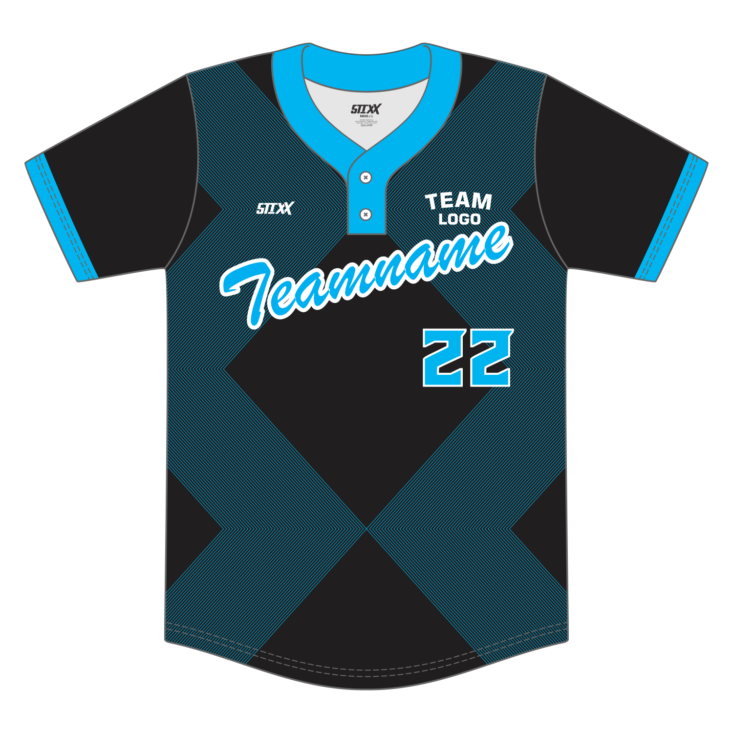 Custom 2-Button Baseball Jerseys