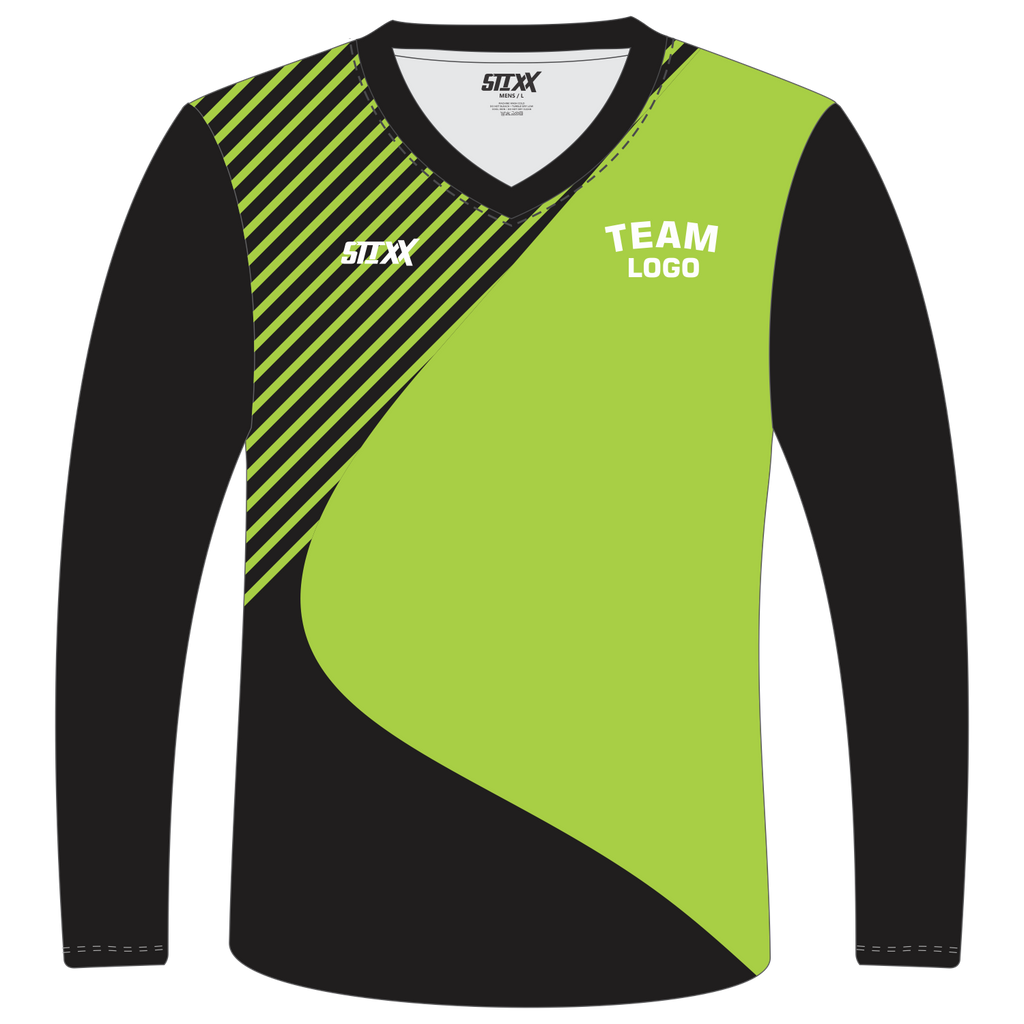 Custom Long‑Sleeve V‑Neck T‑Shirts