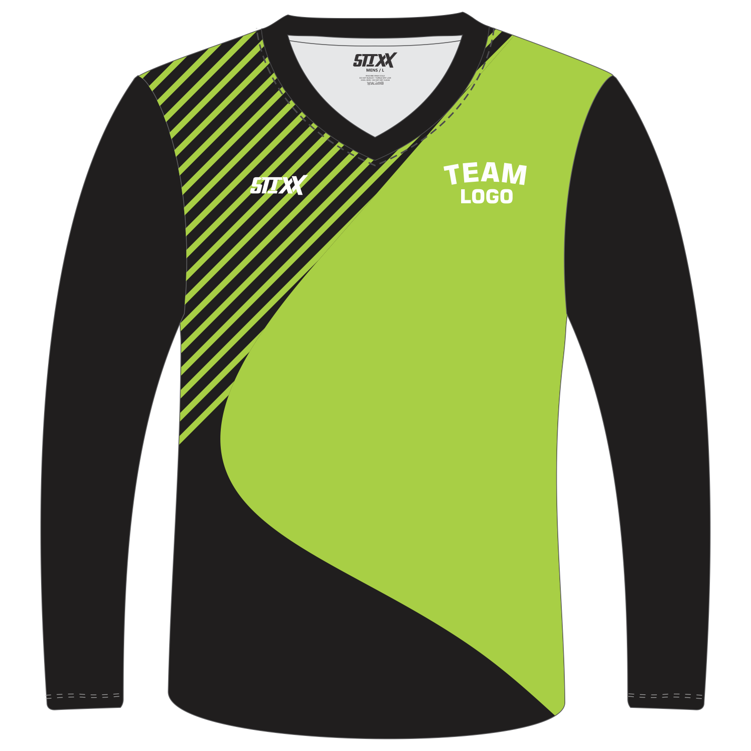 Custom Long‑Sleeve V‑Neck T‑Shirts