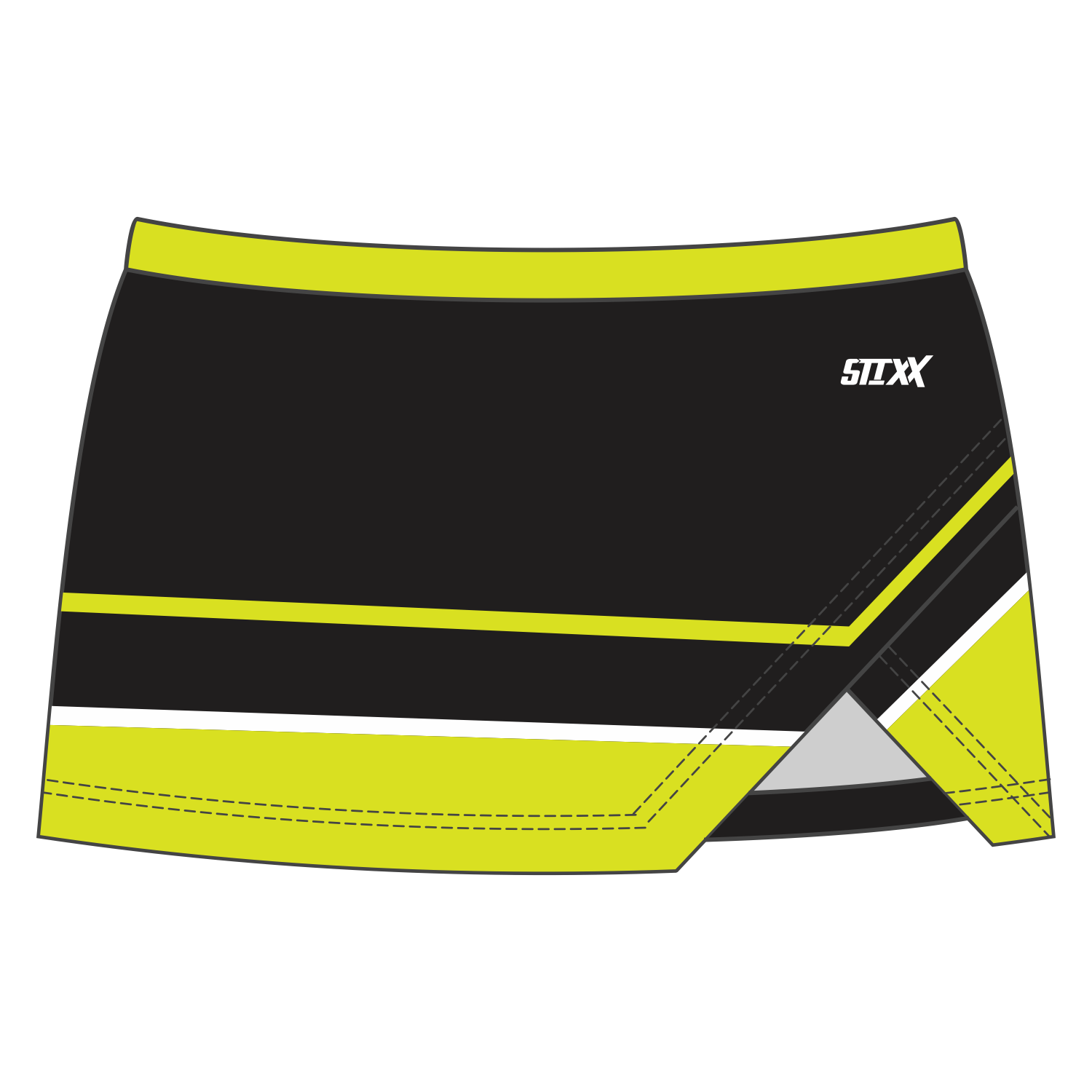 Custom Crossover Vent Cheerleading Skirts