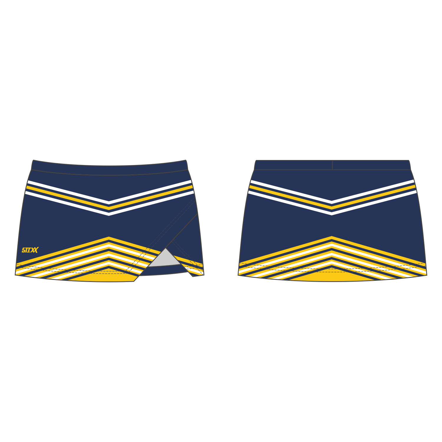 Custom Crossover Vent Cheerleading Skorts