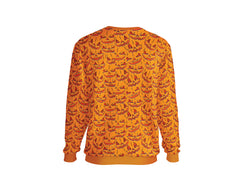 ORANGE PUMKIN SMILE HALLOWEEN SWEATER