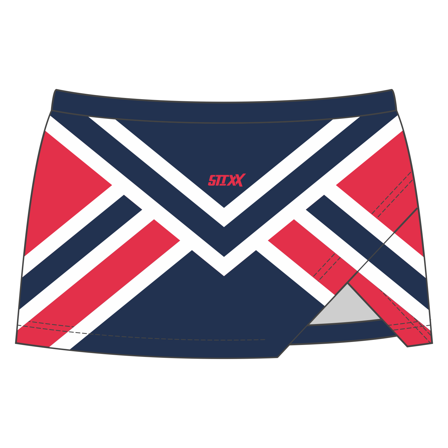 Custom Crossover Vent Cheerleading Skorts