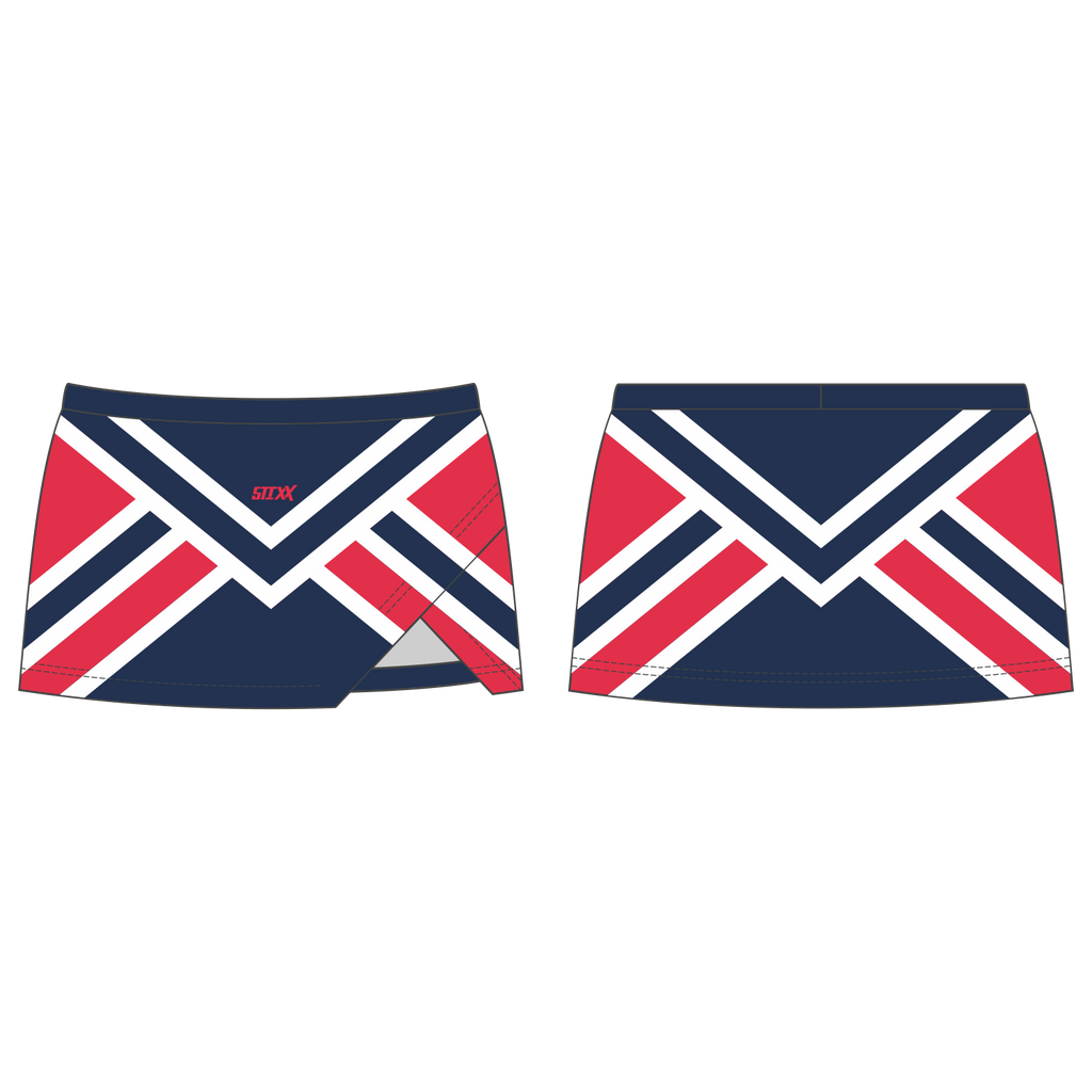 Custom Crossover Vent Cheerleading Skorts