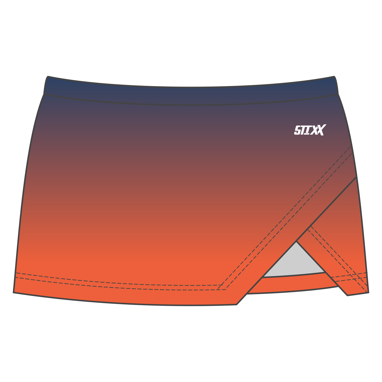 Custom Crossover Vent Cheerleading Skorts