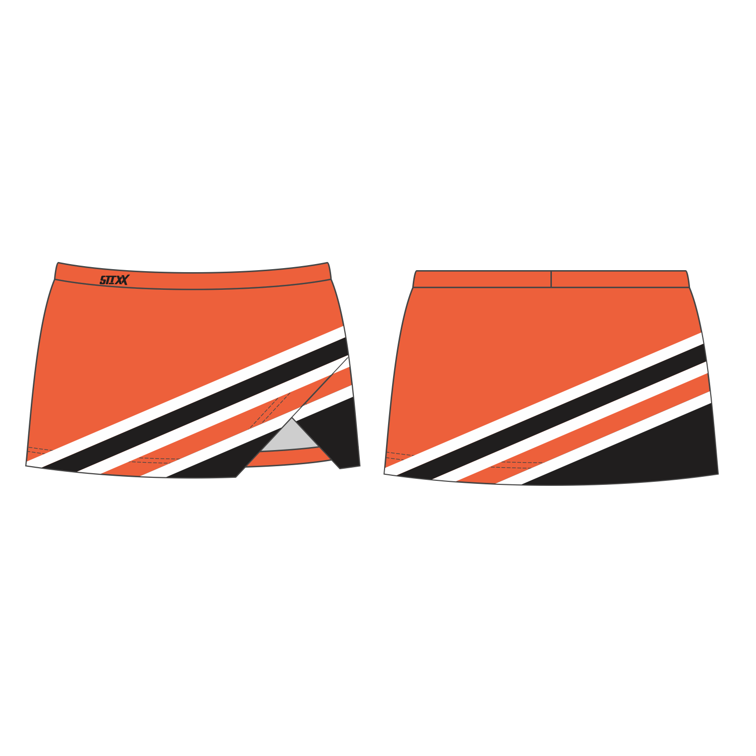 Custom Crossover Vent Cheerleading Skorts