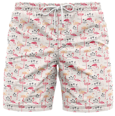 WHITE SWIM TRUNKS