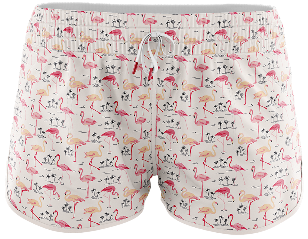 WHITE SWIM TRUNK WOMENS