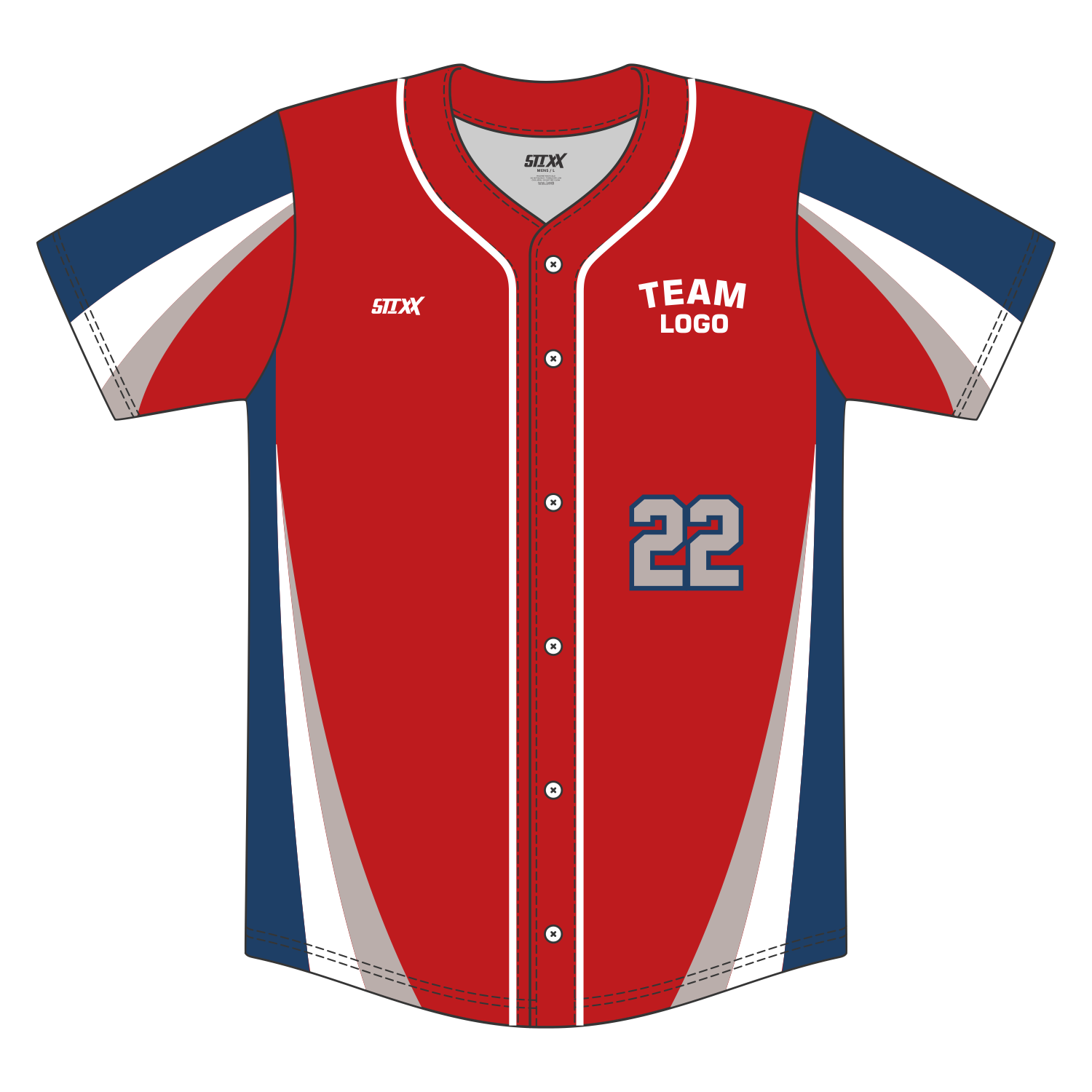 Custom Button-Down Baseball Jerseys
