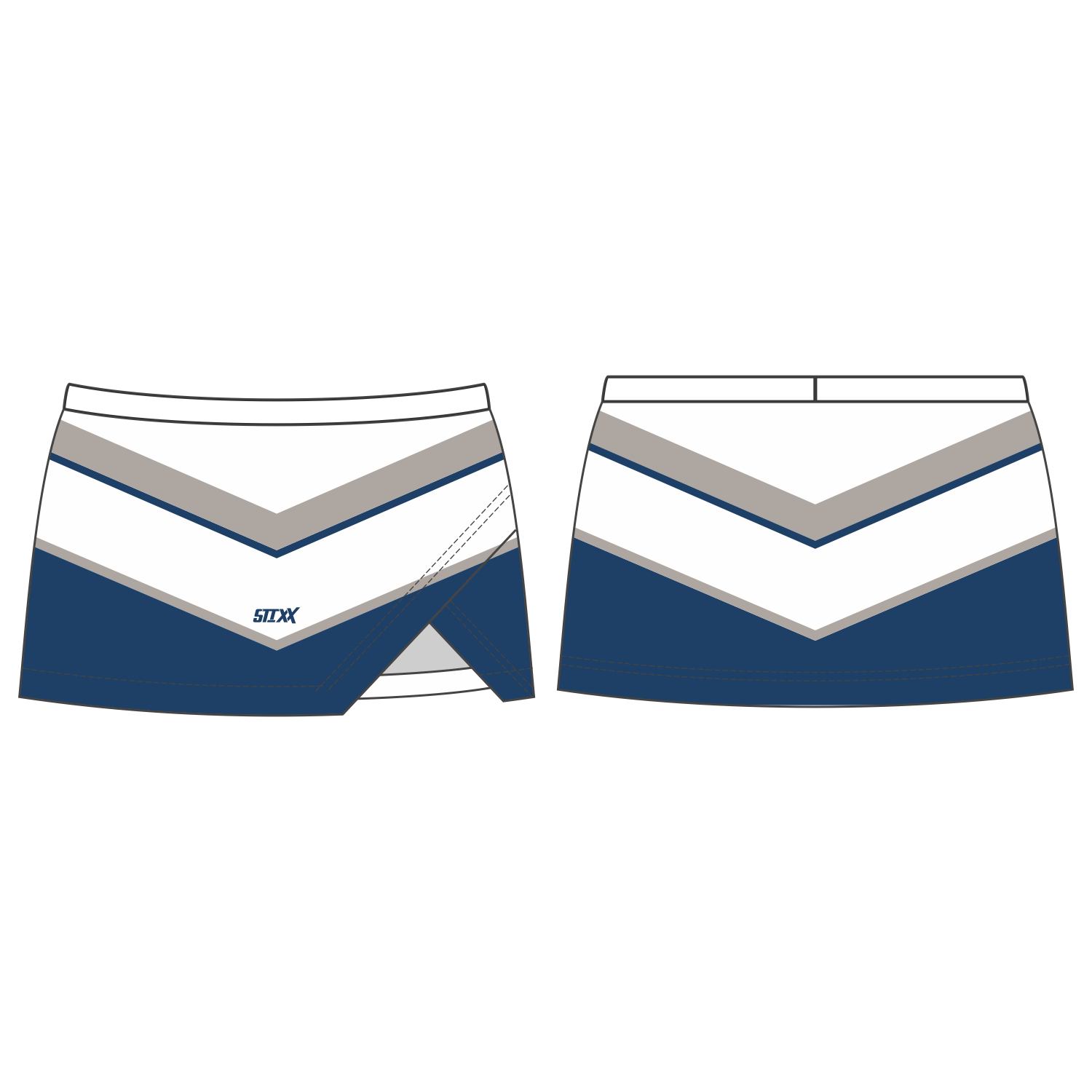 Custom Crossover Vent Cheerleading Skorts