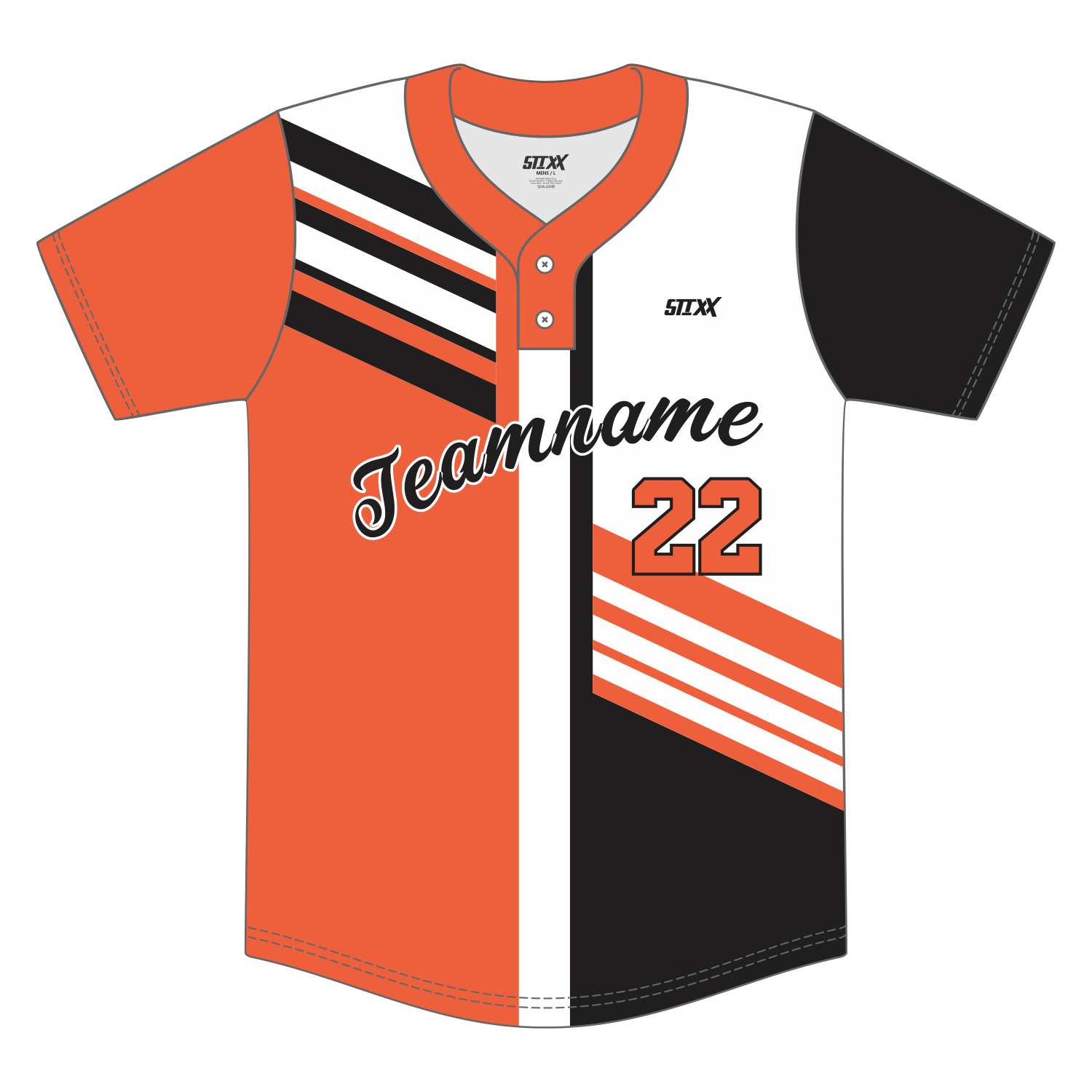 Custom 2-Button Baseball Jerseys