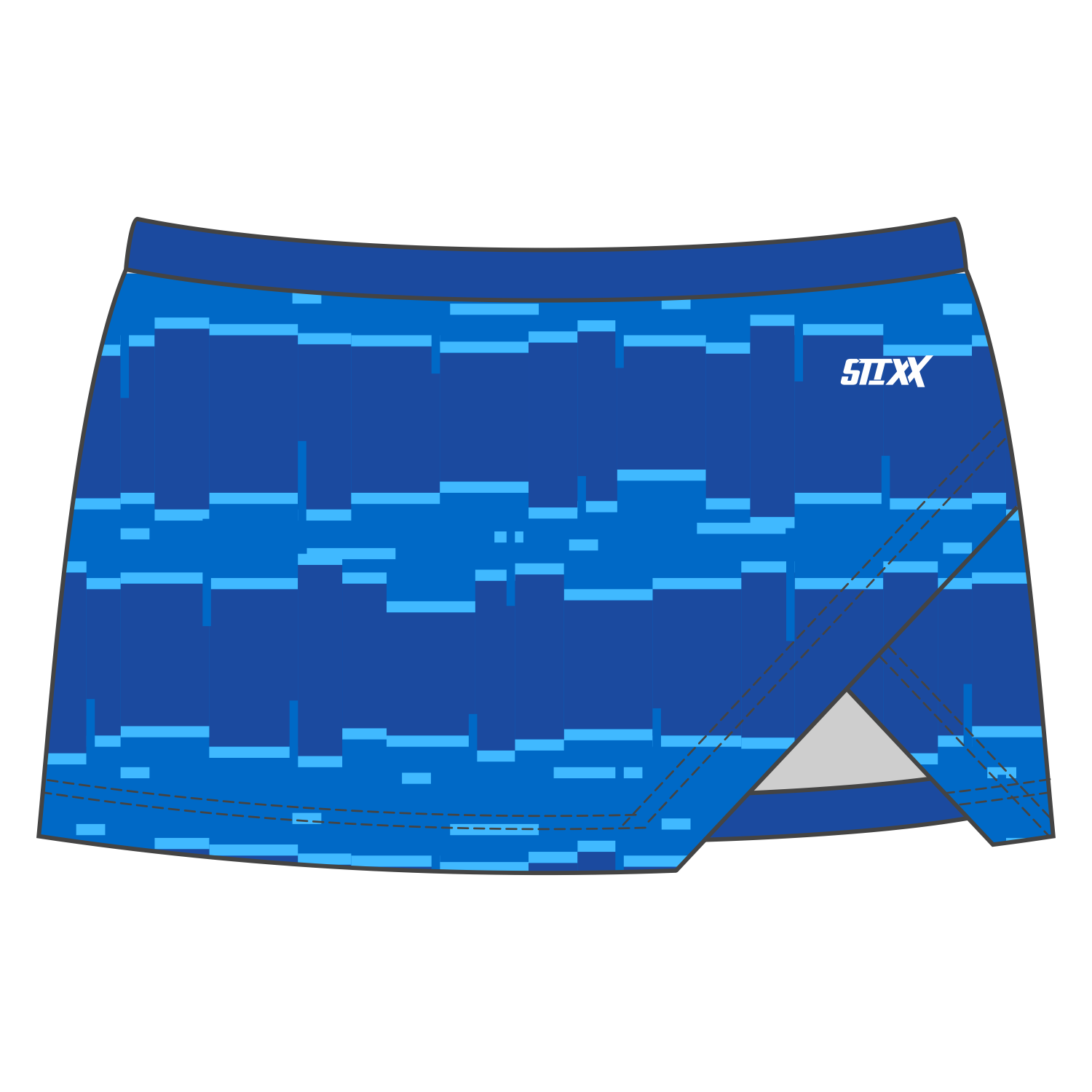 Custom Crossover Vent Cheerleading Skirts