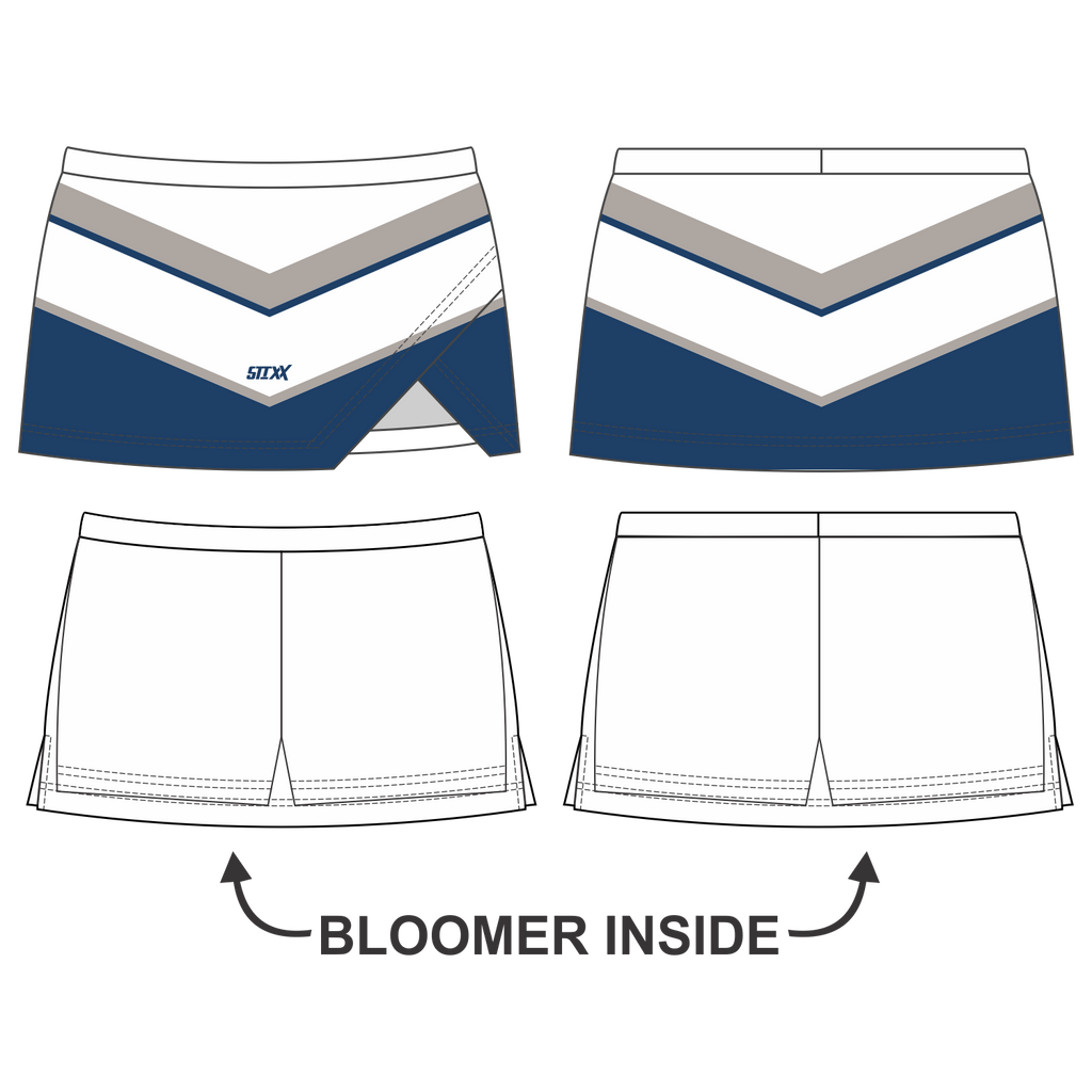 Custom Crossover Vent Cheerleading Skorts
