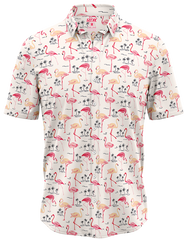 WHITE BUTTON DOWN