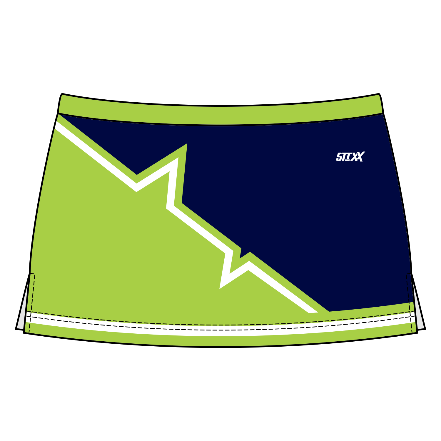 Custom Side Vent Cheerleading Skirts