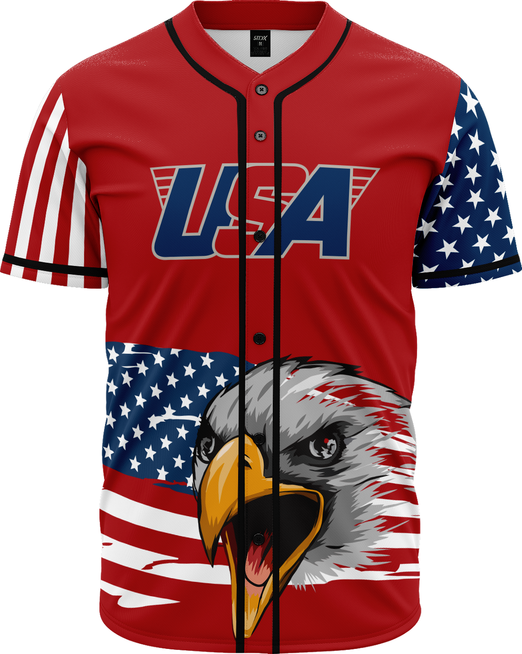 RED AMERICA 1 Baseball Jersey