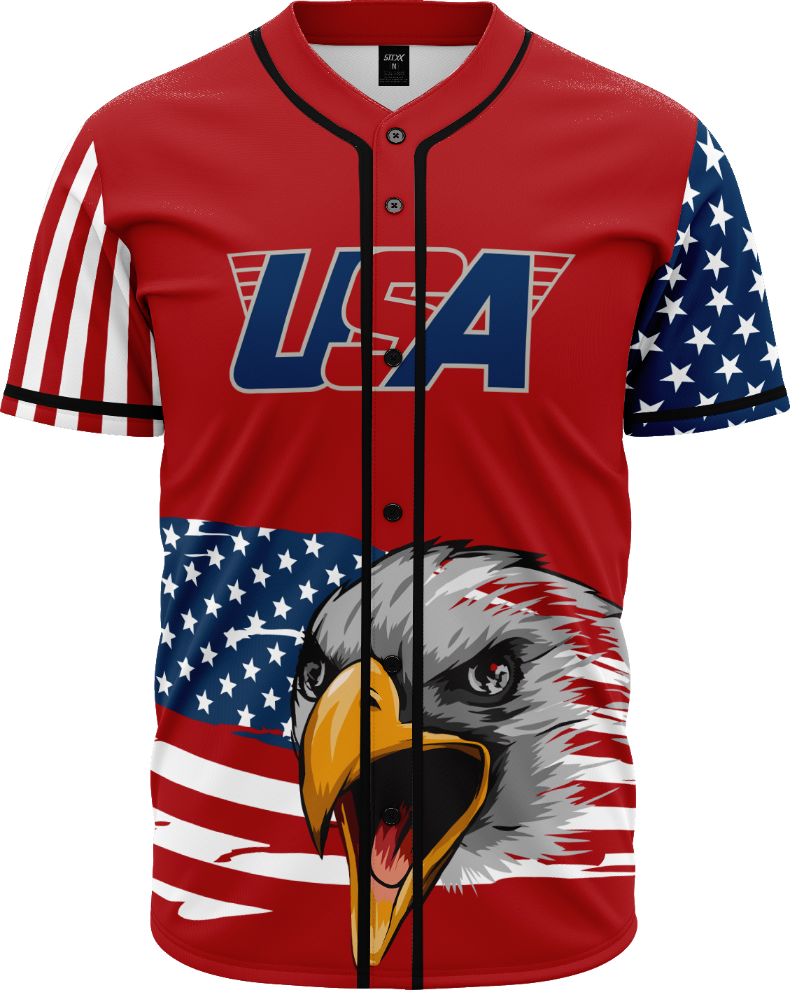 RED AMERICA 1 Baseball Jersey