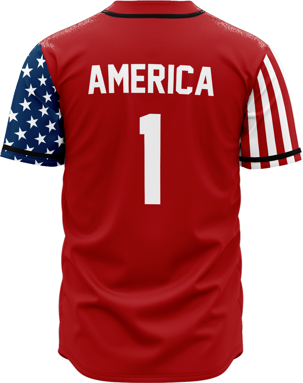 RED AMERICA 1 Baseball Jersey