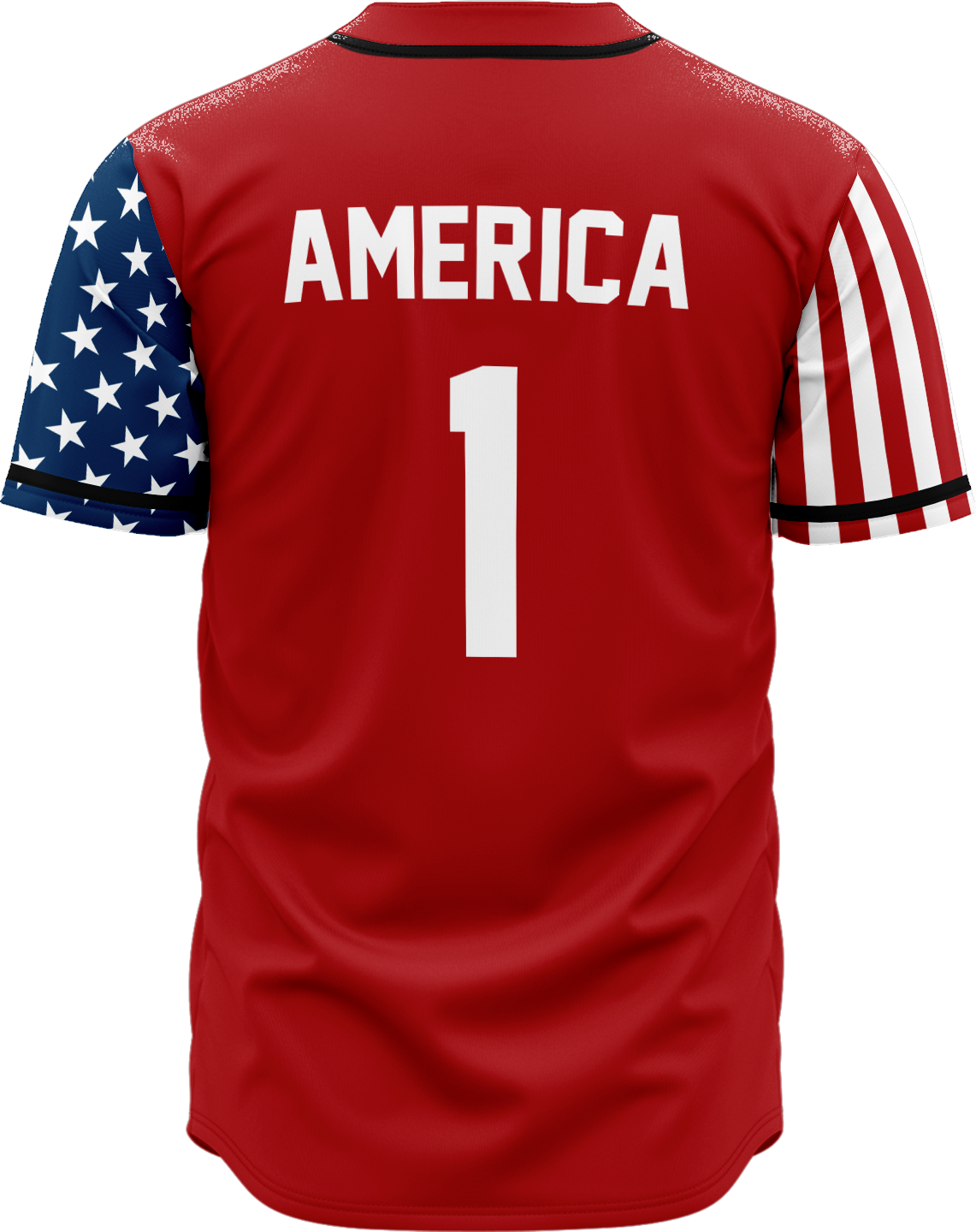 RED AMERICA 1 Baseball Jersey