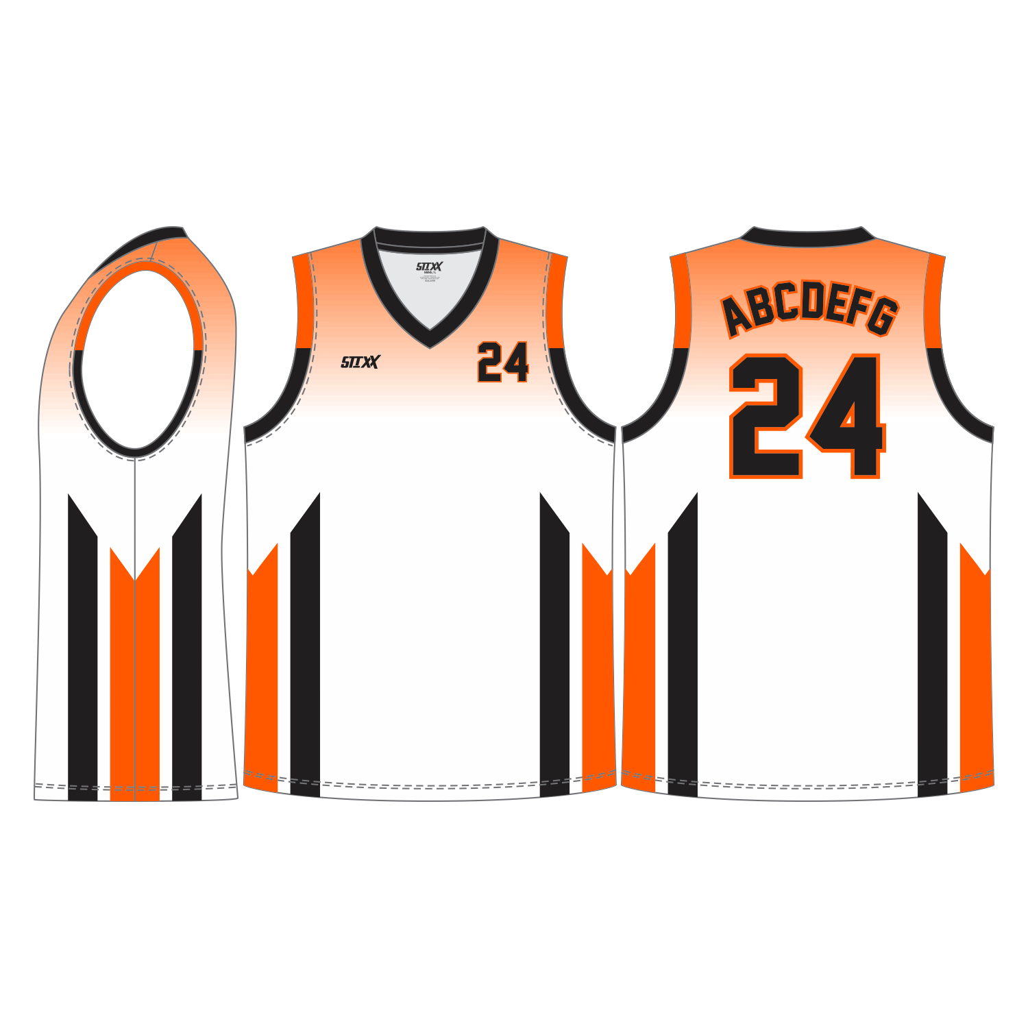 CUSTOM V-NECK BASKETBALL JERSEYS