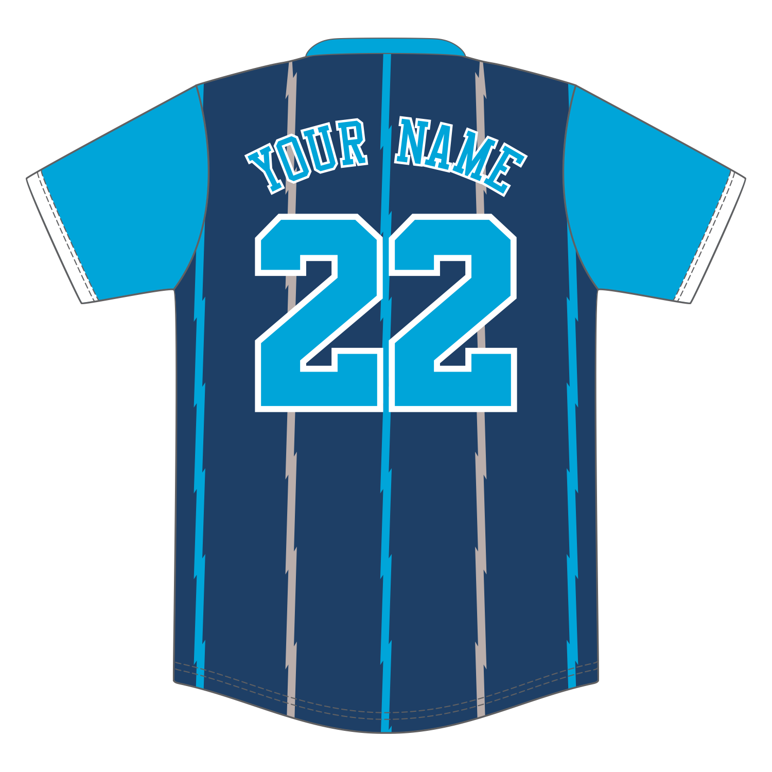 Custom V-Neck Baseball Jersey