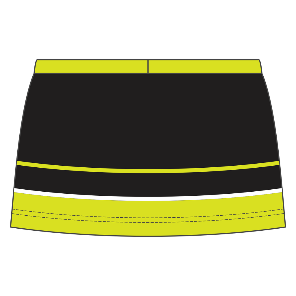 Custom Crossover Vent Cheerleading Skirts