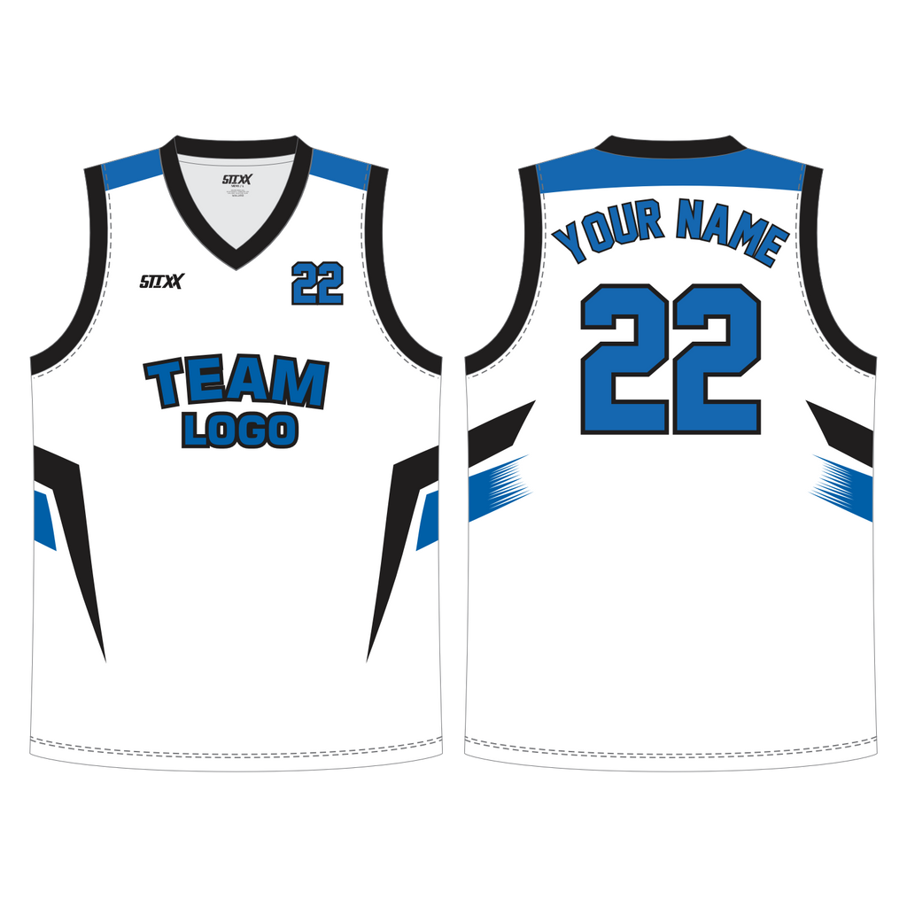 CUSTOM REVERSIBLE V-NECK BASKETBALL JERSEYS