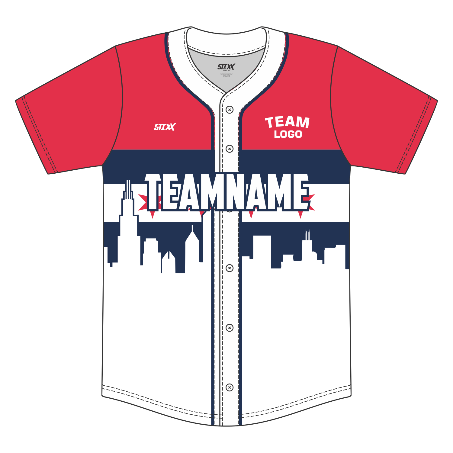 Custom Button-Down Baseball Jerseys