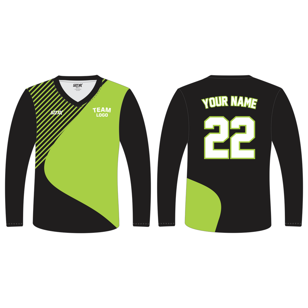 Custom Long‑Sleeve V‑Neck T‑Shirts