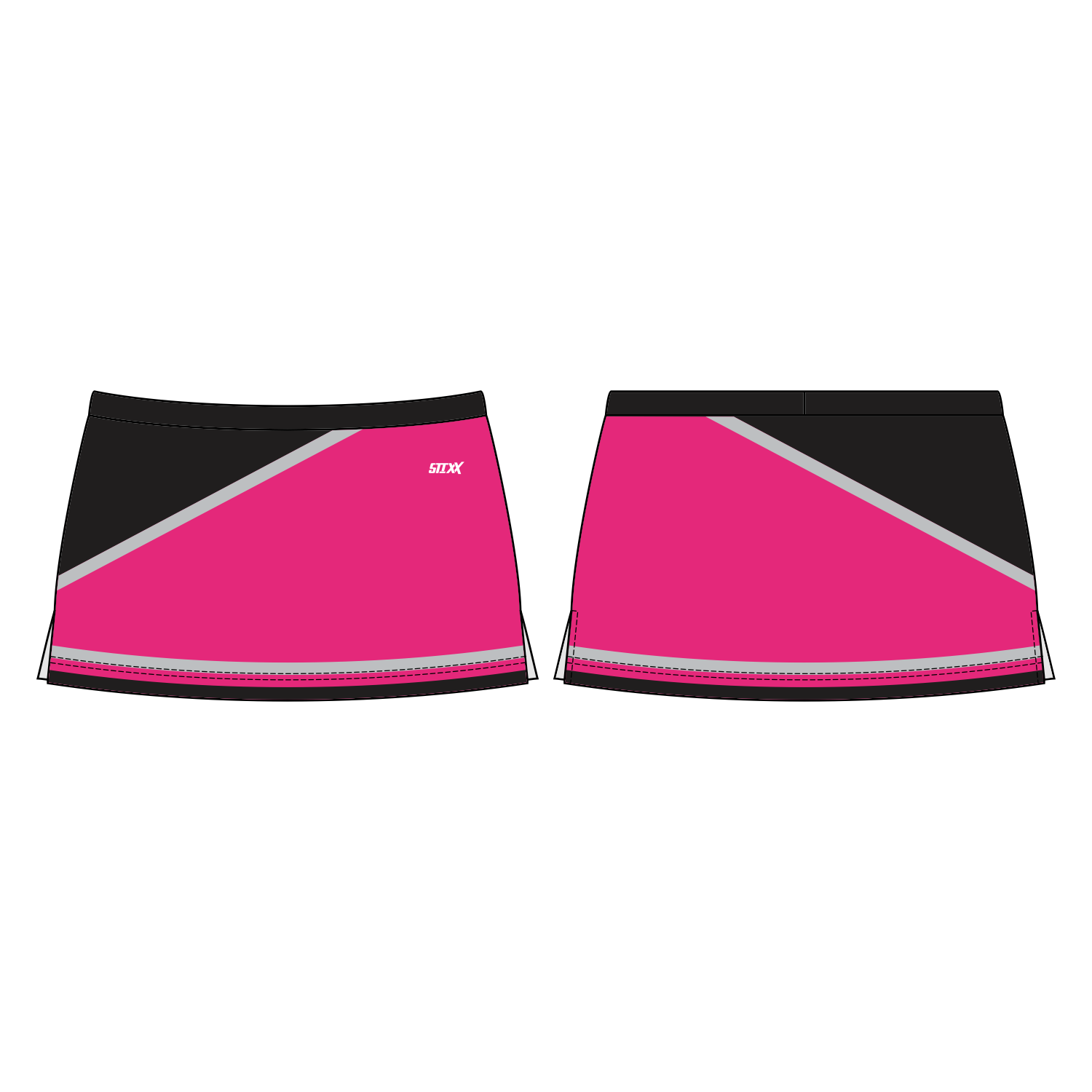 Side Vent Cheerleading Skort