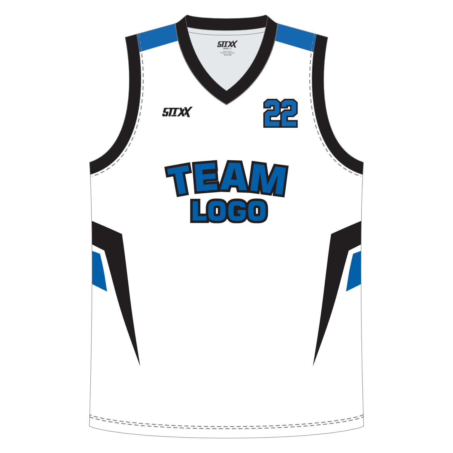 CUSTOM REVERSIBLE V-NECK BASKETBALL JERSEYS