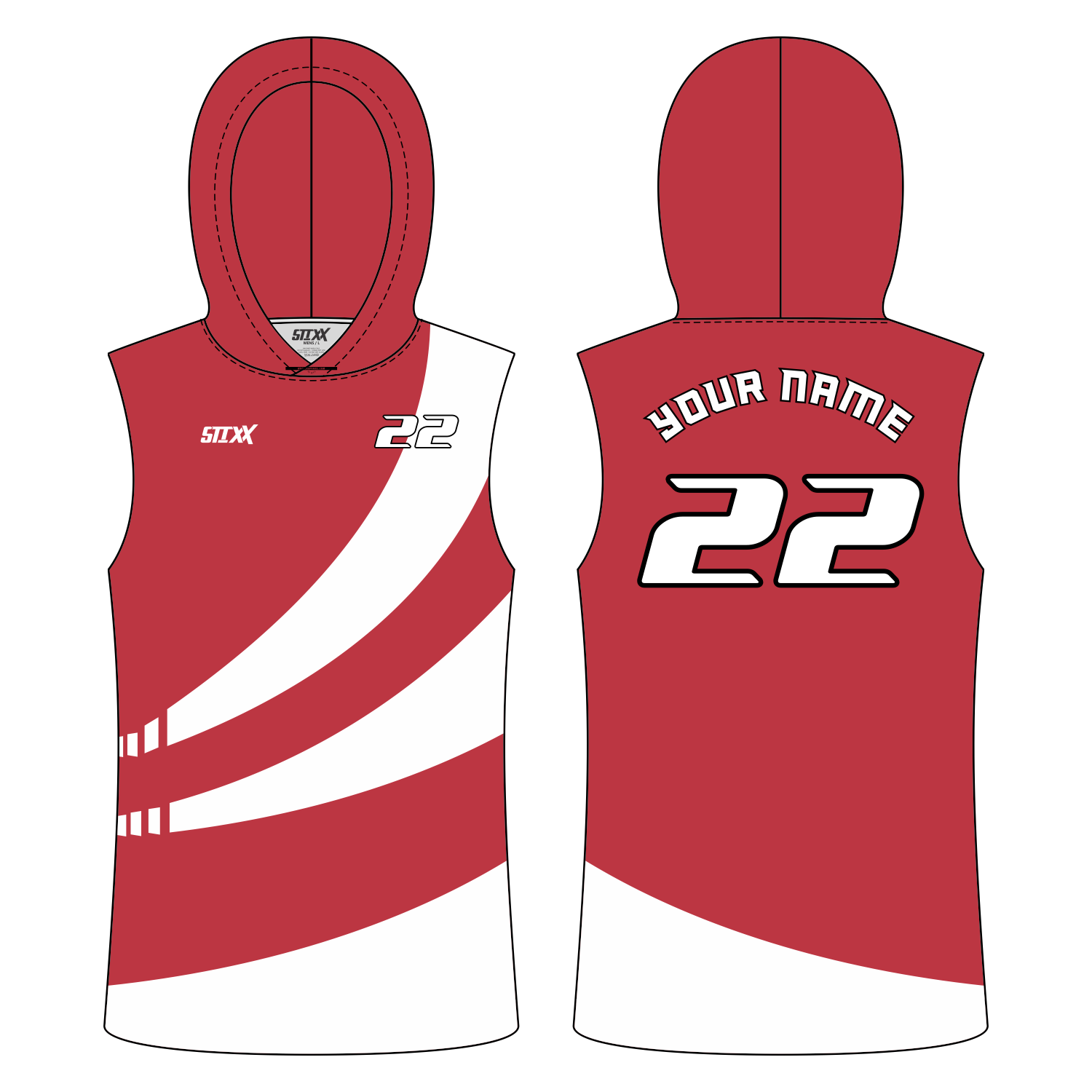 CUSTOM SLEEVELESS HOODIE SHOOTING SHIRTS