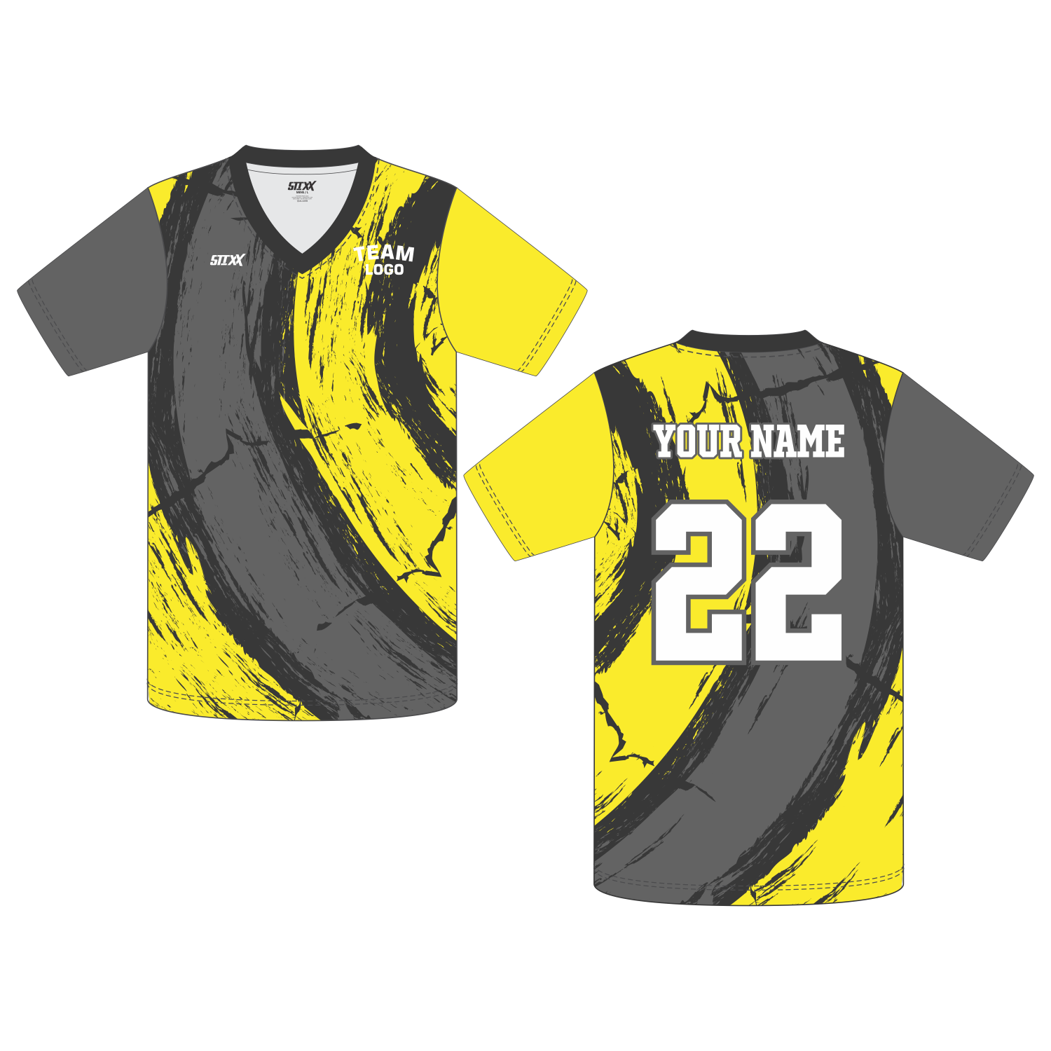 Custom Short‑Sleeve V‑Neck T‑Shirts