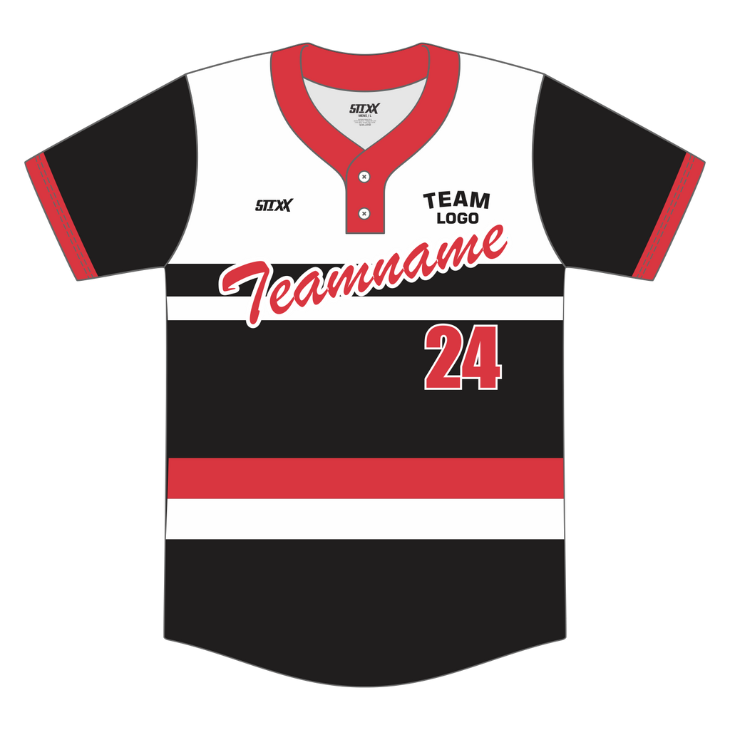 Custom 2-Button Baseball Jerseys