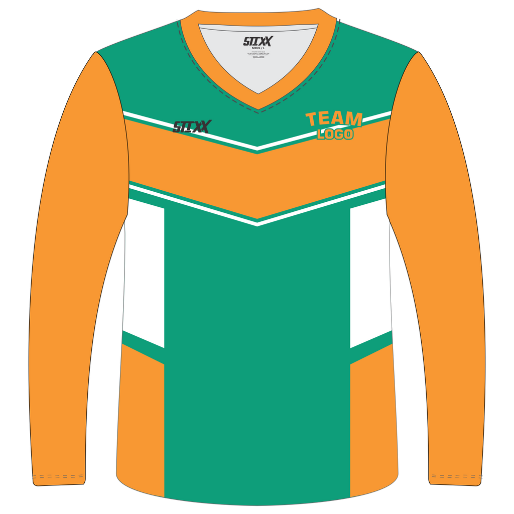 CUSTOM LONG SLEEVE V-NECK SHOOTING SHIRTS