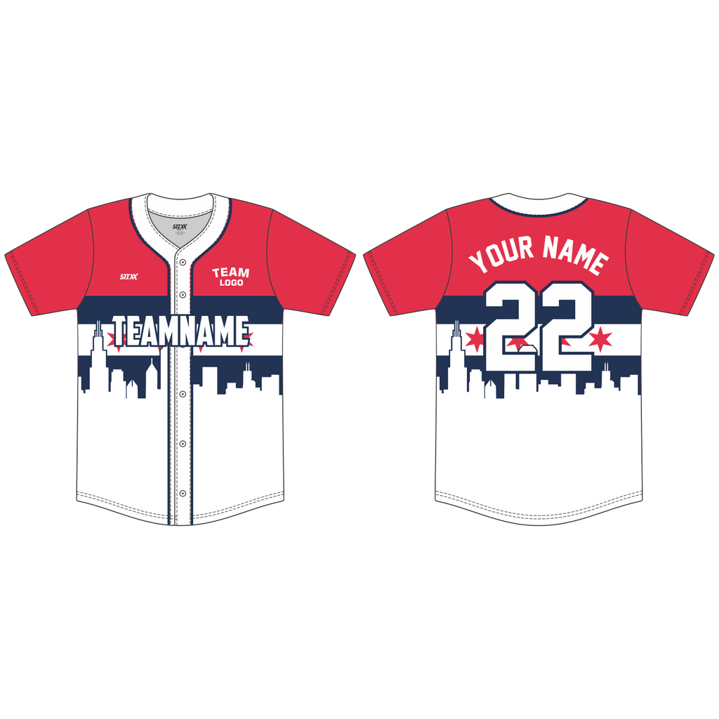 Custom Button-Down Baseball Jerseys