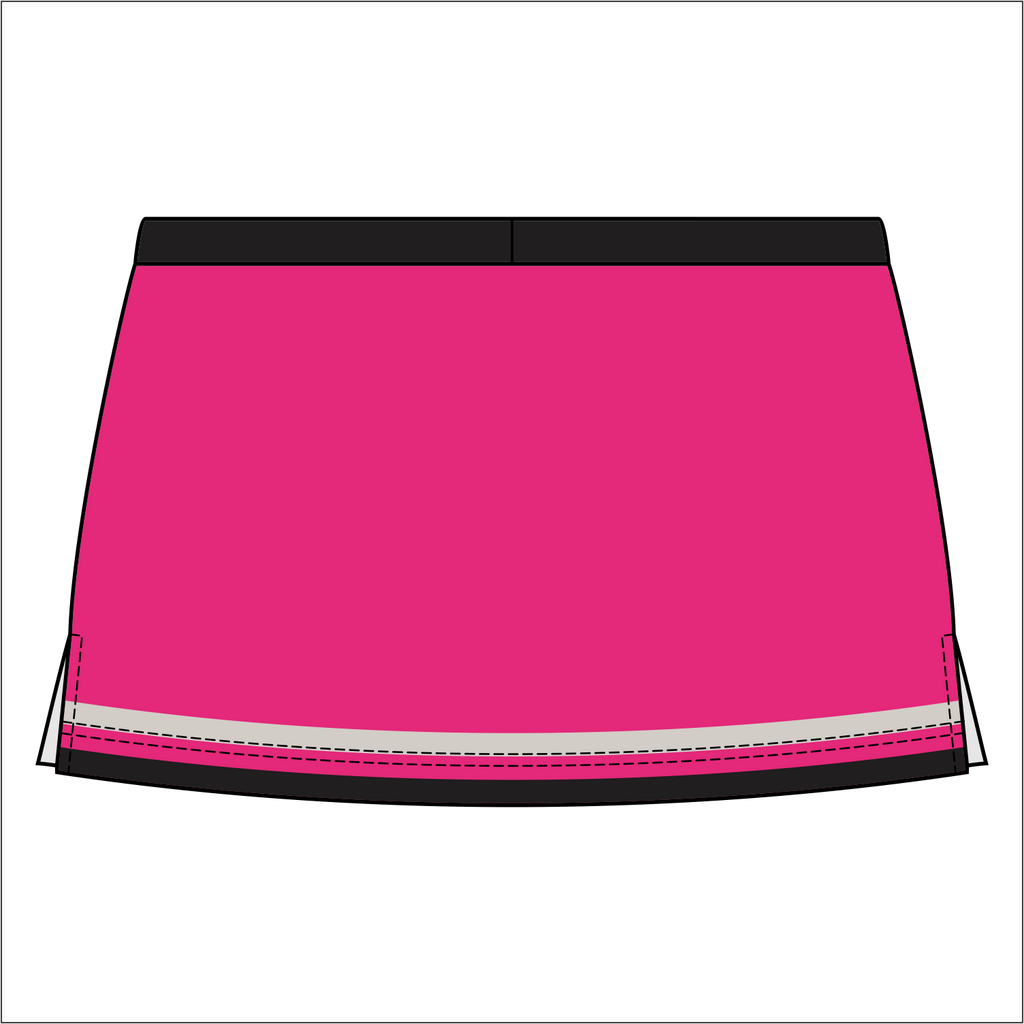 Side Vent Cheerleading Skort