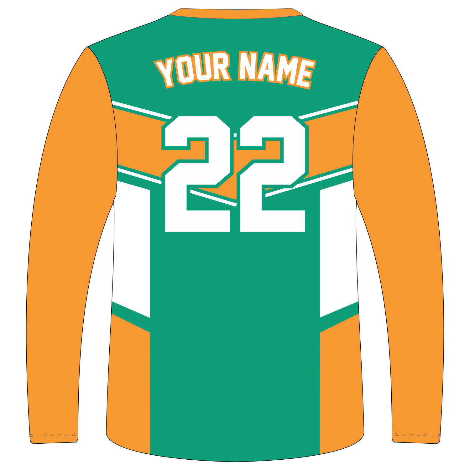 Custom Long‑Sleeve V‑Neck T‑Shirts