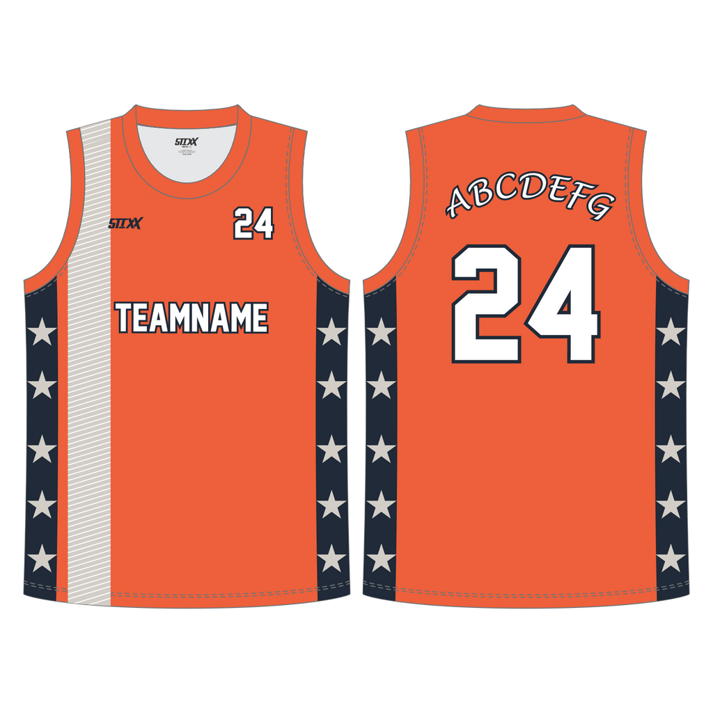 CUSTOM REVERSIBLE V-NECK BASKETBALL JERSEYS