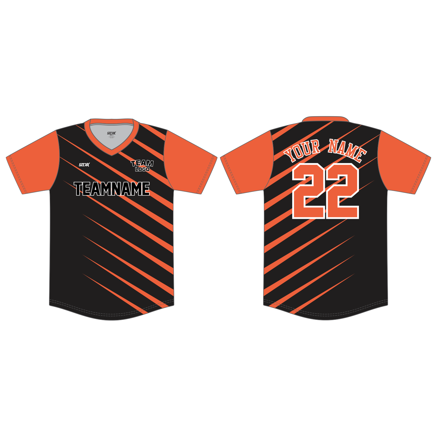 Custom V-Neck Baseball Jersey