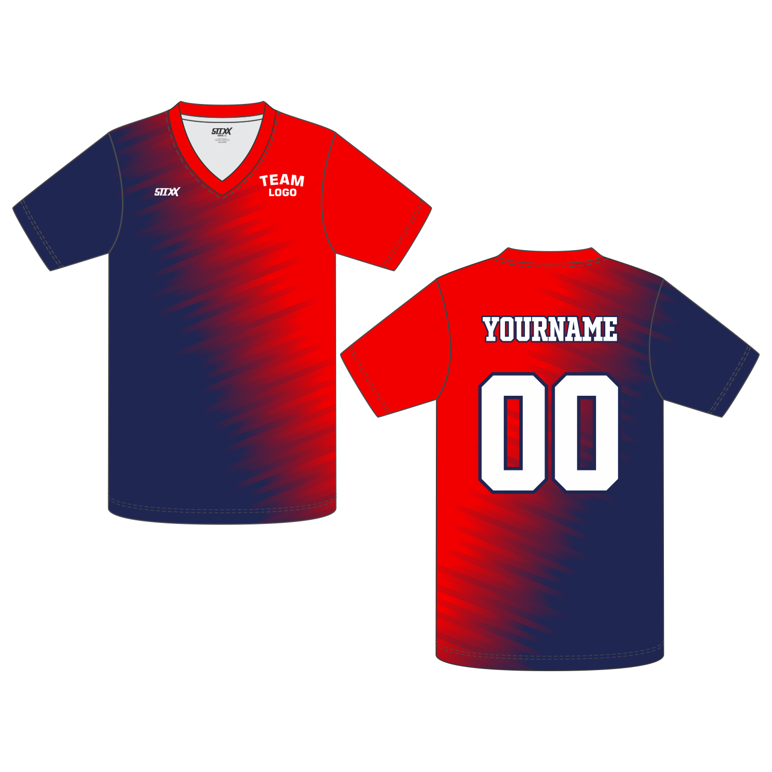 Custom Short‑Sleeve V‑Neck T‑Shirts