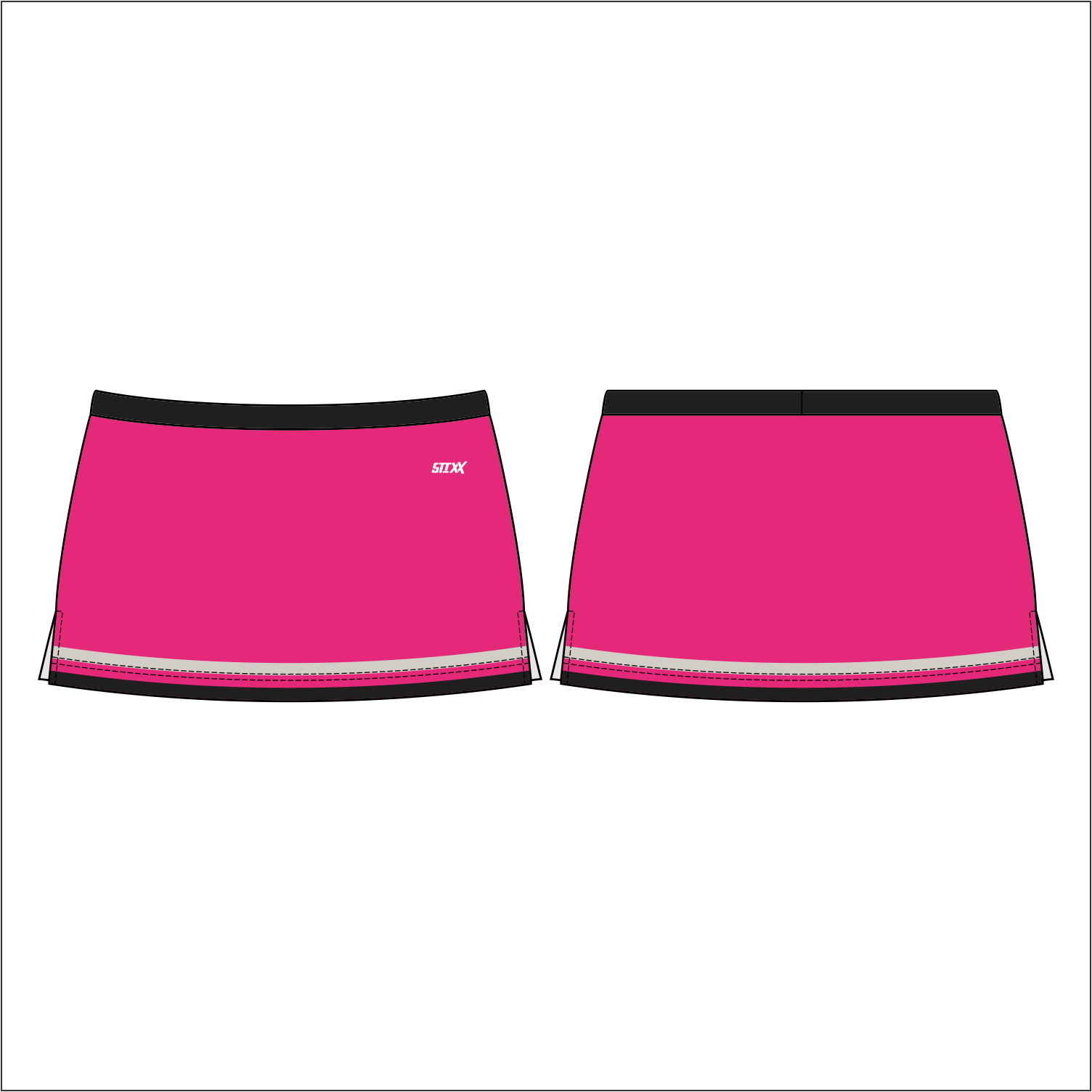 Side Vent Cheerleading Skort