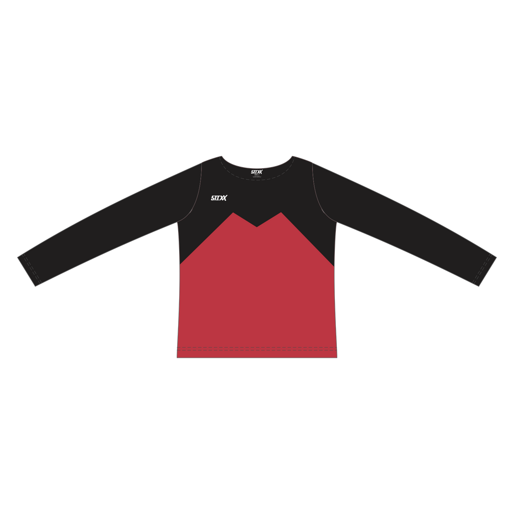 Custom Long Sleeved Crew Neck Cheerleading Shells