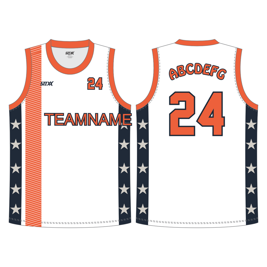 CUSTOM REVERSIBLE V-NECK BASKETBALL JERSEYS