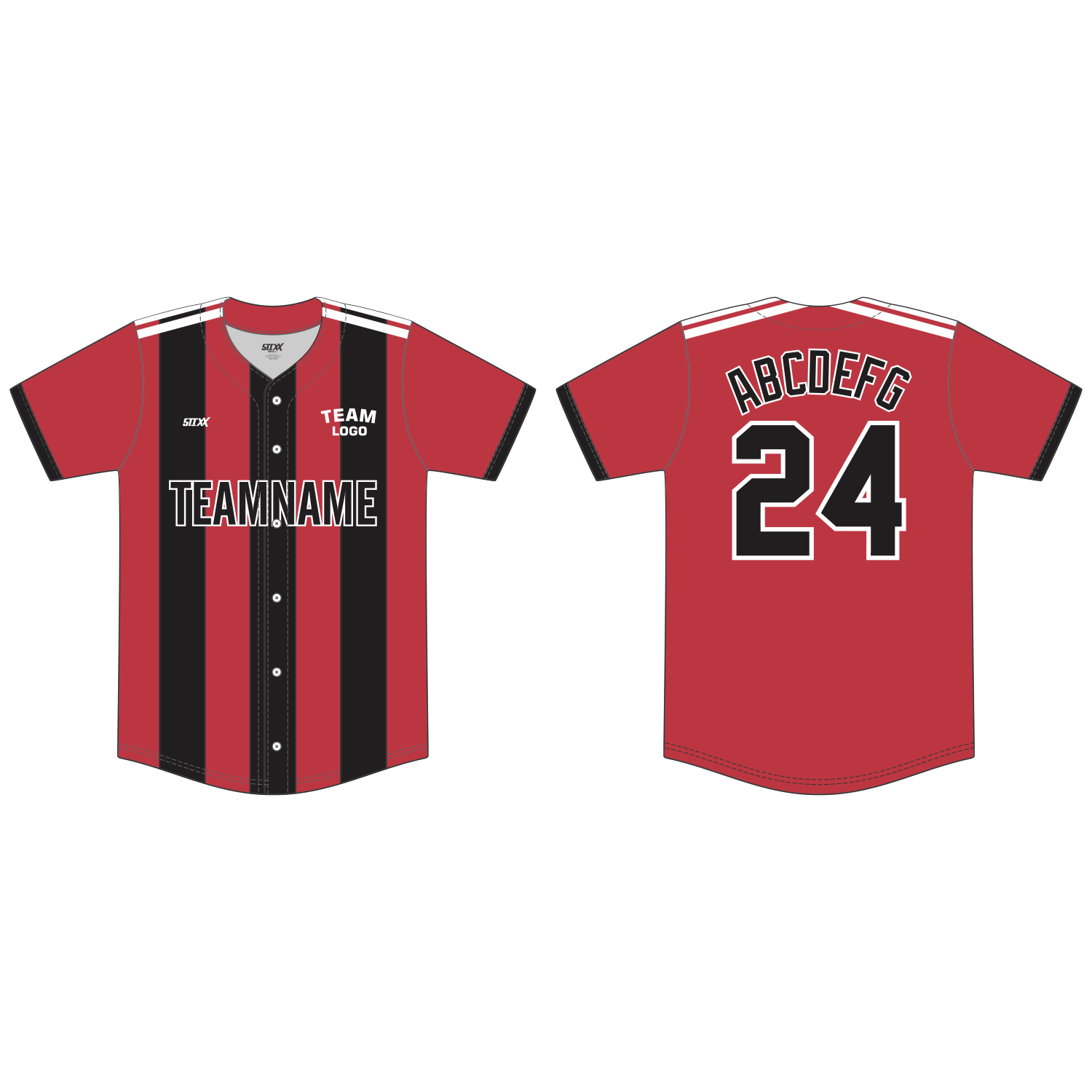 Custom Button-Down Baseball Jerseys